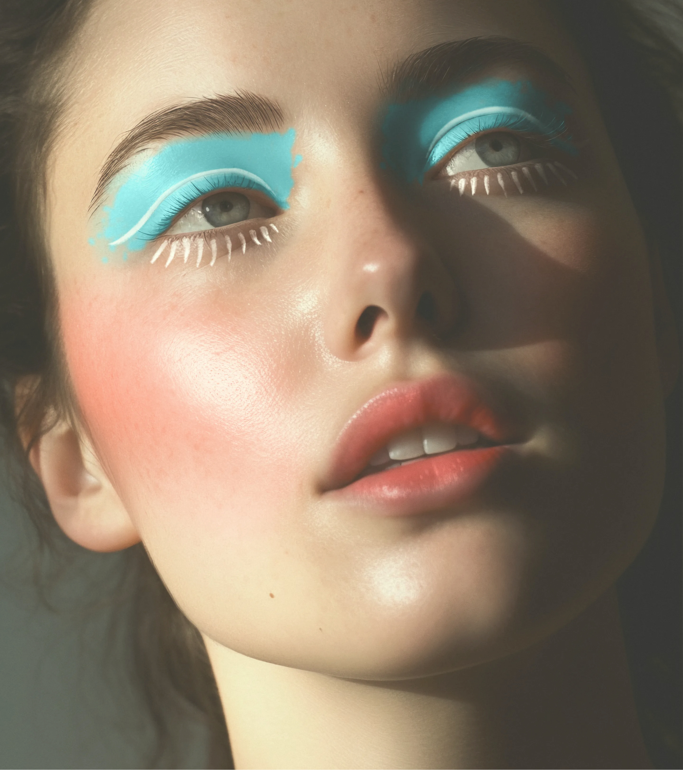 Bright makeup